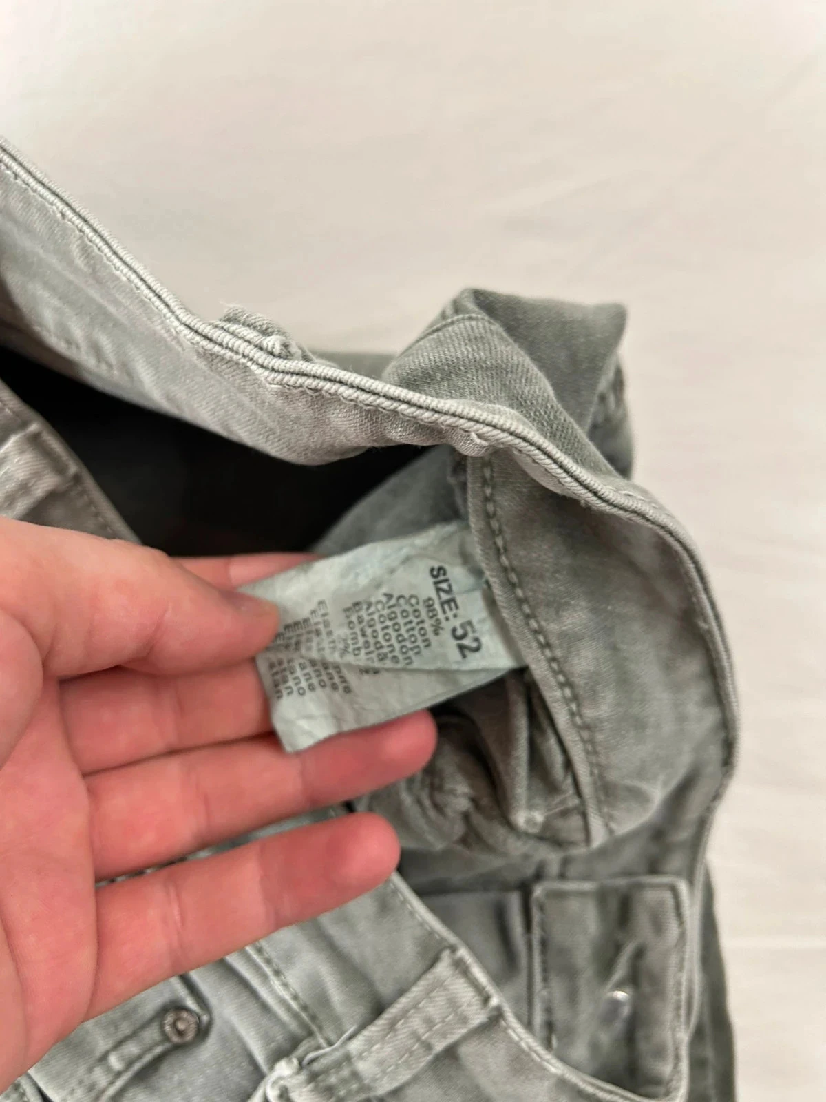 Grijze vintage obiettivo denim jeans – photo 9